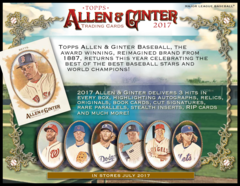 2017 Topps MLB Allen & Ginter Hobby Box